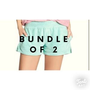 PJ Salvage Terry Lounge Shorts. Sefoam   Size XXS. NWT